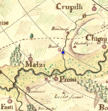 Moulin malzy brule derbecq 1746